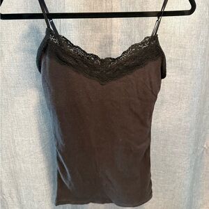 Private Label Black Lace Cami Top